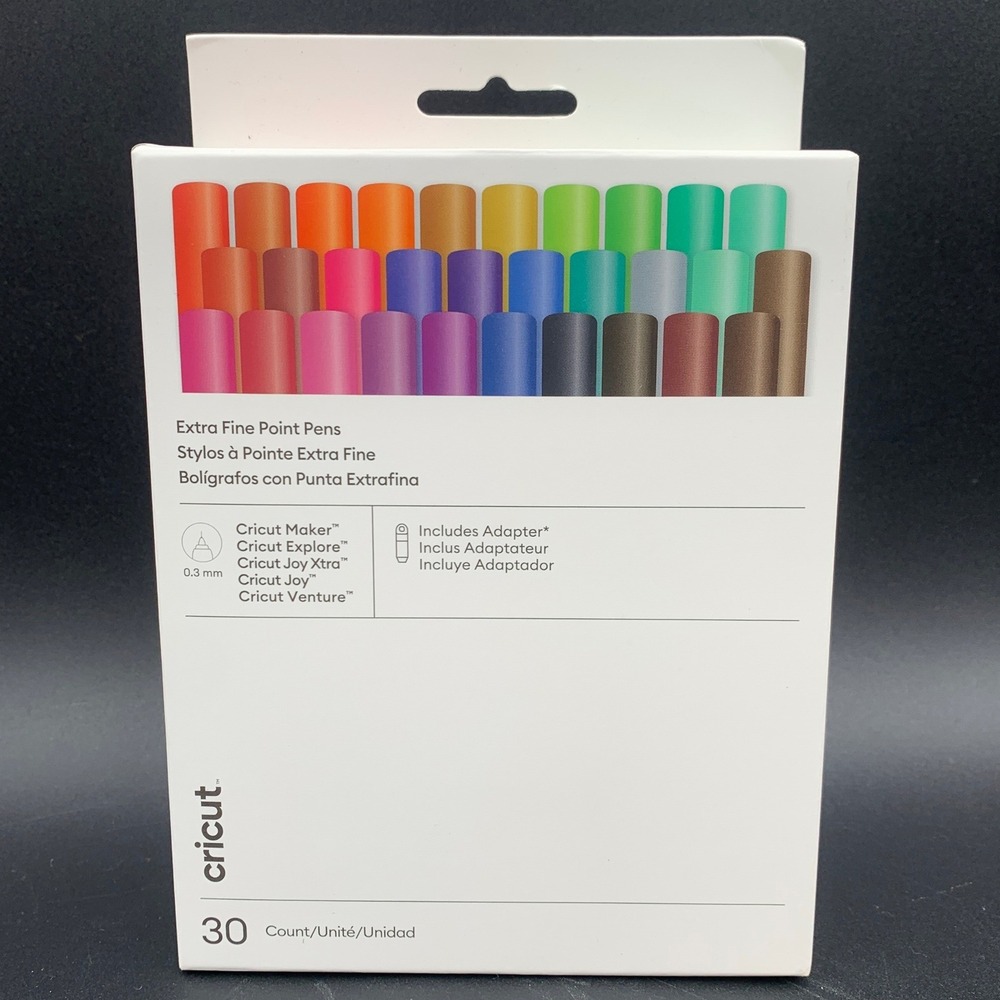 Cricut 30 Count Extra Fine Point Pens 0.3mm Ultimate Sampler Set 2011939